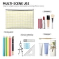 thumbnail image 4 of Susaid Lemon Yellow Checkboard Print Makeup Mini Bags for Women Multi Color Cosmetics Bag Travel Toiletry Bag Pencil Pouch Blank Makeup Bags with Zipper, 4 of 7