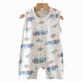 thumbnail image 4 of kpoplk Newborn Boy Girl Clothes,Newborn Onesies,Kid's Summer Jumpsuit Boys Girls Baby Botton Short Sleeve Round Neck Cute Solid Shorts Rompers Size 12-18 Months,Blue, 4 of 4