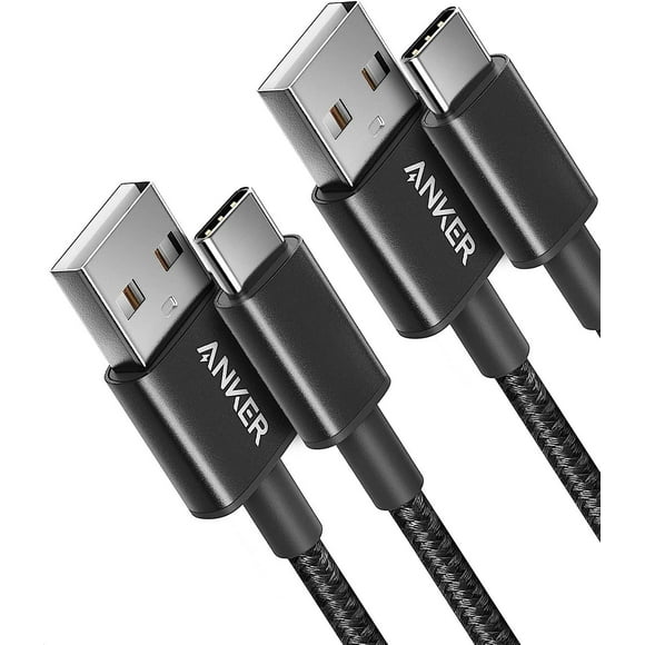 shiyou-Cable [2 Pack, 3FT], USB A to USB C Cable for Samsung Galaxy S10 S10+, LG V30, Beats Fit Pro and More (Black)