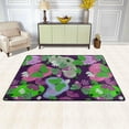 thumbnail image 2 of Dreamtimes Butterfly Floral Non-Slip Area Rug 72"x48", Watercolor Flower Soft Non Slip Washable Floor Mats for Indoor Front Porch,Living Room, Bedroom,Kitchen, 2 of 7