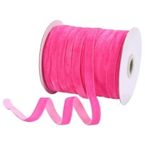 Upgraded 1cm Velvet Ribbon Flocking Ribbon Velvet Jewelry DIY Ribbon Accessories Ribbon 50 Yards Z