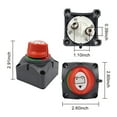 thumbnail image 4 of Interrupteur de Coupure de Batterie de Voiture 275A-455A 12V-48V Déconnecteur ON/OFF 2 Positions Isolateur pour Véhicules Marins RV ATV UTV, Grand Utilisation, 4 of 5