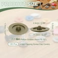 thumbnail image 2 of Uxcell Screw Caps Covers, Plastic Self Tapping Hole Cap Covers Dust Proof Sticker Waterproof for Flat Cross Screw Champagne, 2 of 7