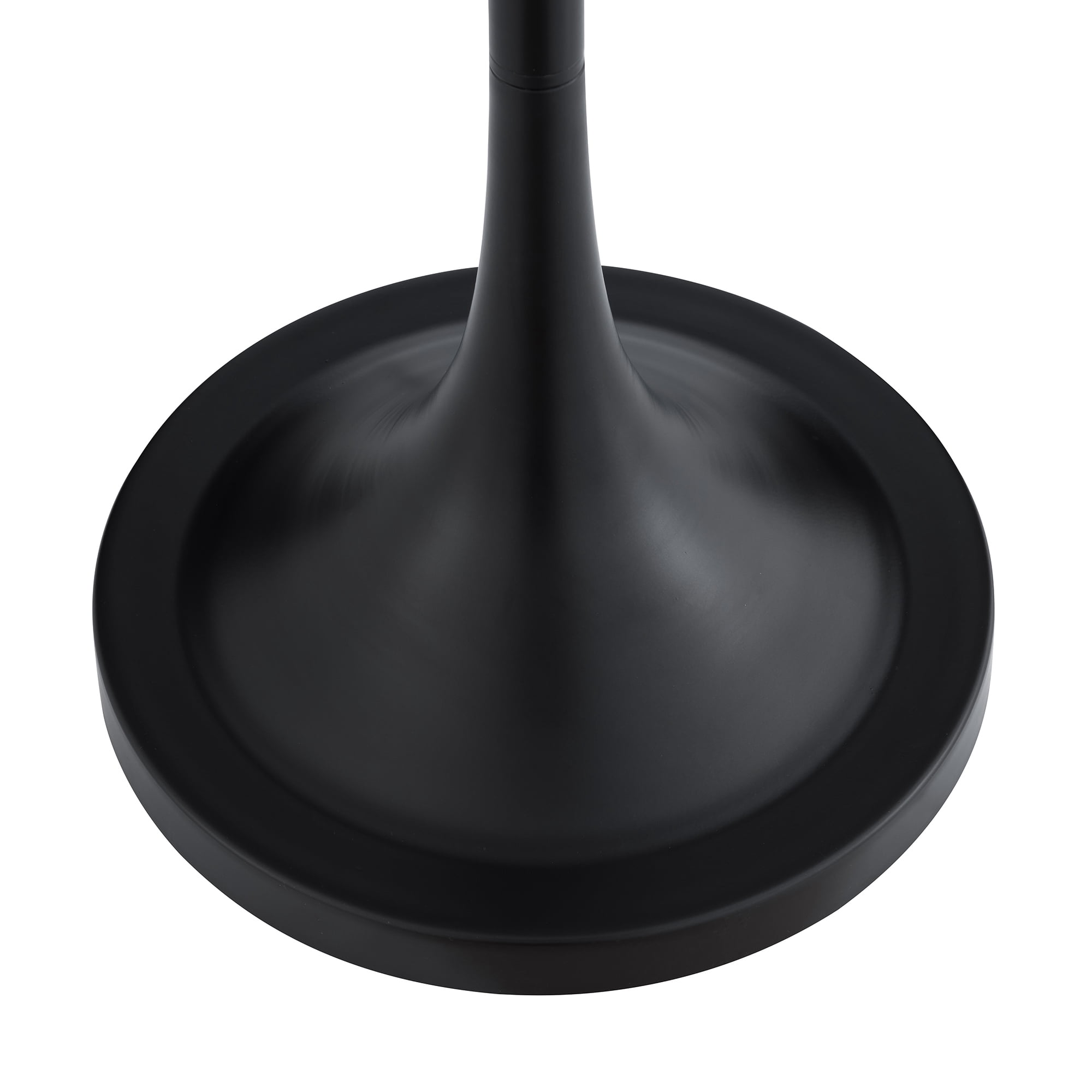 Evelyn&Zoe Josephine 62" Tall Floor Lamp with Fabric Shade, Blackened Bronze/White