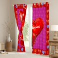 thumbnail image 3 of Homewish Red Love Heart Print Black Out Curtains For Adults Boys Girls,Happy Valentine'S Day Curtains Pack of 2 (42x63 Each),Romantic Lover Couple Bedroom Curtains,Lightweight Room Decor, 3 of 6