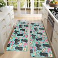 thumbnail image 4 of Kitchen Rugs Sets Of 2,Bichon Dog Blue Florals Anti Fatigue Kitchen Mat Rugs Non Slip Washable,Decorative Kitchen Floor Mats for Kitchen,Sink,Laundry,17"X47", 4 of 5