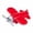 Red, variant on Motorcycle accessories - Transparent, luminous and rotatable small airplane figurine - Suitable for decorating helmets, electric motorcycles and bicycles (yellow2)