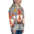 thumbnail image 5 of Pofeuu Hello Fall Gnomes Print Teenage Zipper Hoodie Sweatshirts Hooded Casual Jackets With Pocket For Boys Girls-Medium, 5 of 6