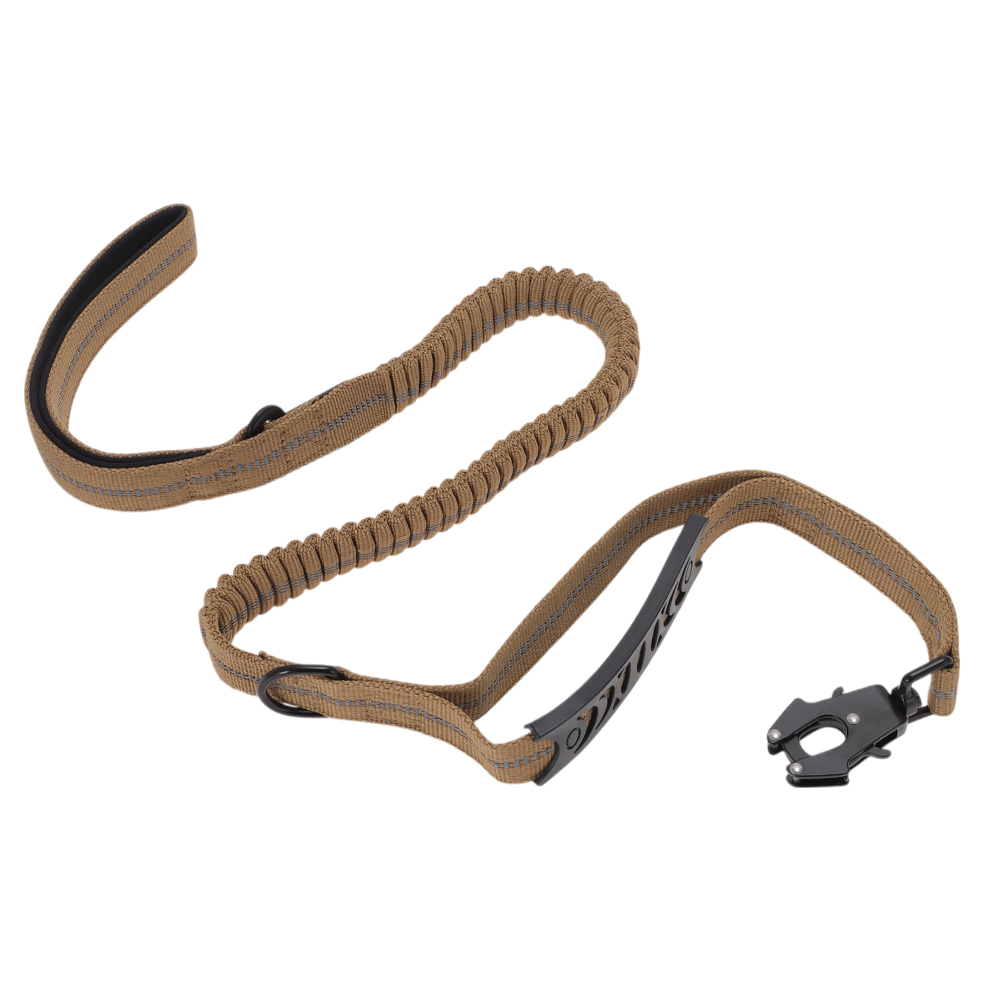 Unique Bargains Dog Leash Shock Absorbing Dog Leash with Padded Handles Heavy Duty Dog Leash Reflective Dog Leash Dog Leash for Medium Large Dogs Khaki