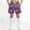 Purple, variant on Eltusu Boys Swim Trunks, Printed Beach Summer Elastic Waistband Board Shorts with Pockets Orange Size 8-9T