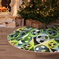 thumbnail image 5 of Balery Football Doodle Printed Christmas Tree Skirt , Merry Christmas Party Christmas Tree Decoration,Adjustable Tree Skirt-48", 5 of 6