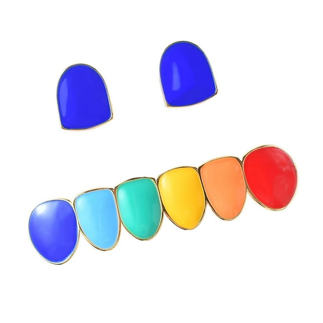 Milaget Oil Fangs Rainbow Bottom Hollowen Accessories , Gold