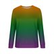 thumbnail image 4 of Ichuanyi Liquidación de mujeres Tops Gradiente Impresión de mangas largas Swever Sweeck Sweinshirt Casual Loos ICHUANYI WER202308213271, 4 of 5