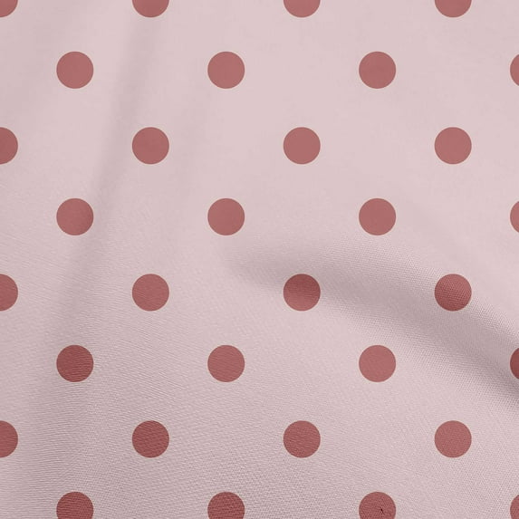 oneOone Viscose Chiffon Light Pink Fabric Polka Quilting Supplies Print Sewing Fabric By The Yard 42 Inch Wide
