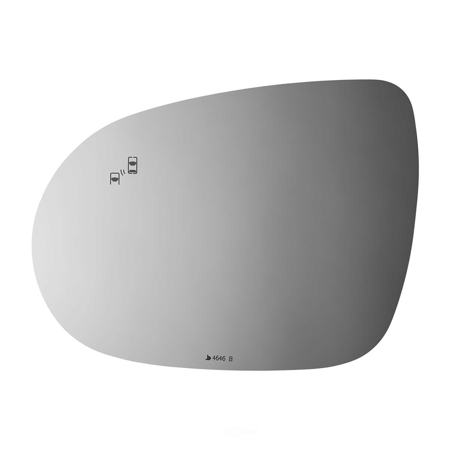 Burco Side View Mirror Replacement Glass - Clear Glass - 4646B