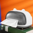 thumbnail image 4 of Soporte de papel Coche en apariencia de oreja Artesanía Organizador funciones impermeable Caja de pañuelos Estante de papel en Servilletero para blanco Macarena soporte para papel higiénico, 4 of 8