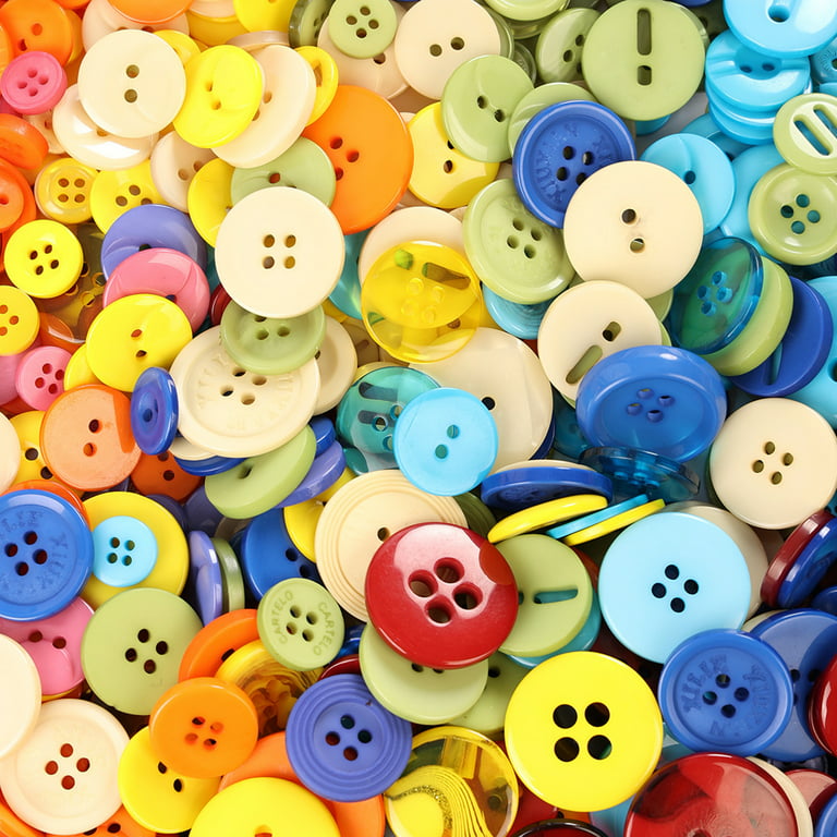 Farfi 80Pcs Colorful Buttons Sufficient Quantity Waterproof Resin