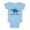 Blue, variant on TeesAndTankYou Menora-saurus Hanukkah Baby Onesie Infant One Piece Bodysuit Newborn Light Blue