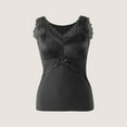 thumbnail image 2 of MOJOGO Women's Lace Undershrts Built-in Bra Cami Tops V-Neck Sleeveless Tank Top for Spring Fall Black XL, 2 of 5