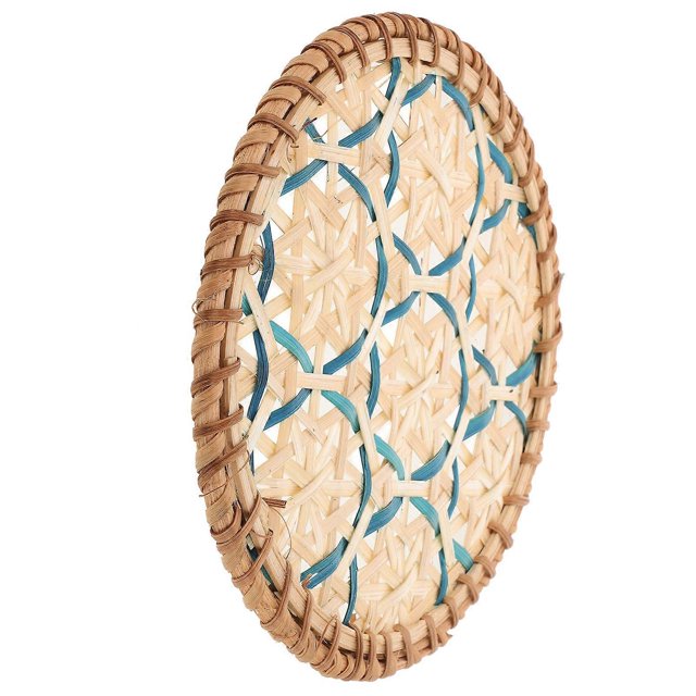 Coasters with Heat Insulation for Tea Coffee Cups Rustic Woven Mat Decorative Pa