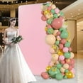 thumbnail image 6 of Backdrop Stand Wedding Arches Frame Kit with Elastic Cloth Cover, 39"X79" Metal Rectangular Balloon Arch Stand for Wedding Birthday Parties Ceremony Anniversary Decor (Gold/Pink), 6 of 7