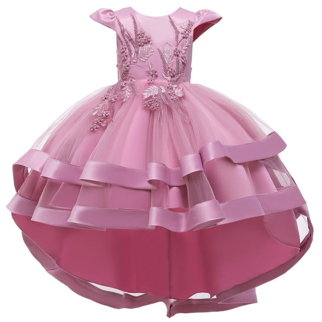 Vestido infantil Vestido de princesa Vestido de niña Vestido de novia Vestido de noche Vestido bordado pesado Verano