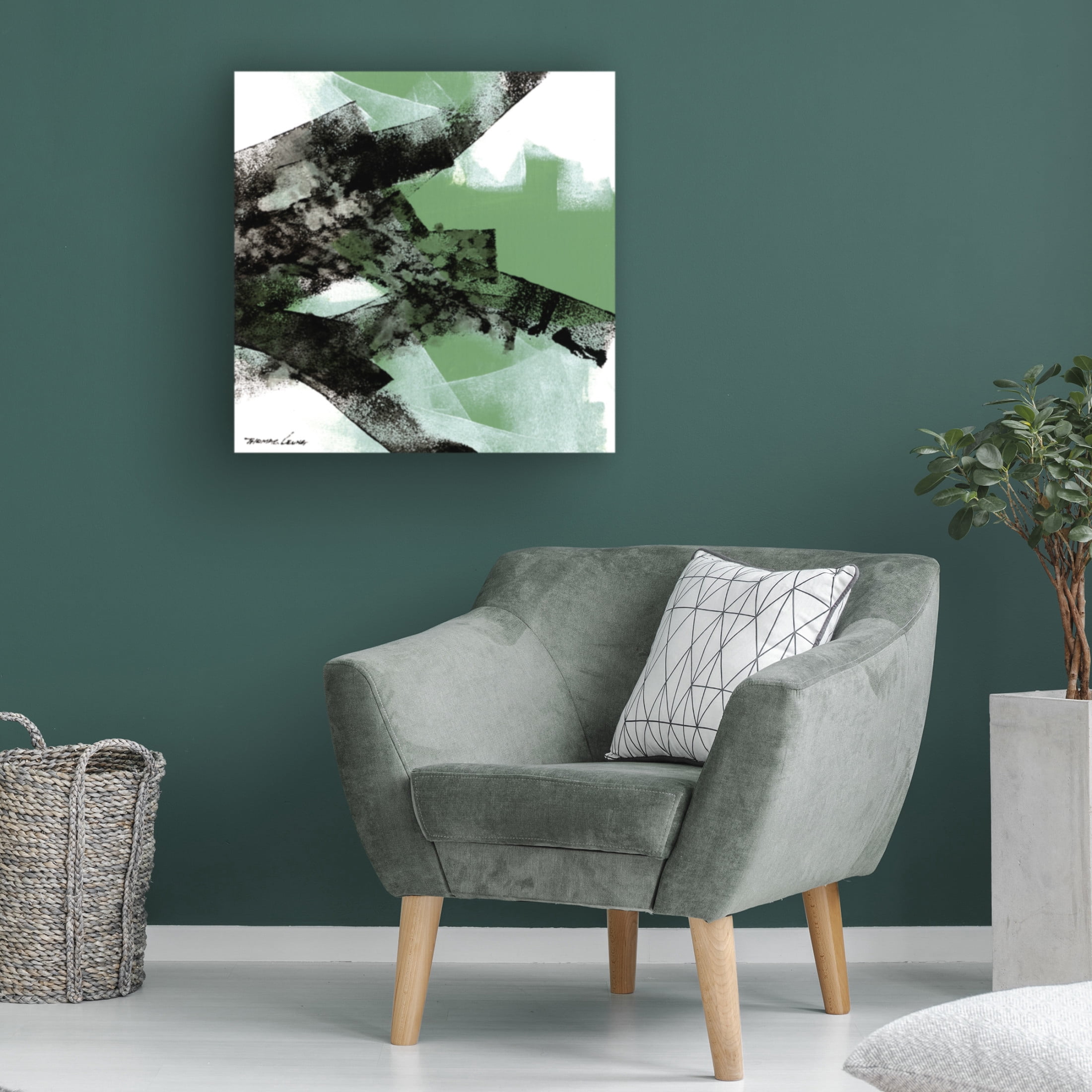 Canvas Wall Art - Thomas Leung 'Wave 6' Wall Art for Living Room, Bedroom, or Office Décor by Trademark Fine Art - 24 x 24 Inches