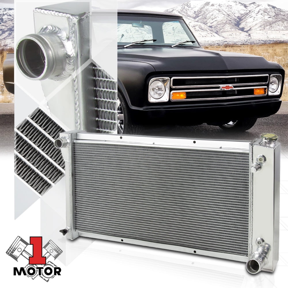1967 68 69 70 71 72 Chevy Blazer 2 Row Champion Alum Radiator Fan Combo