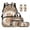 Capybara Strawberry Leopard Print, variant on Capybara Strawberry Leopard Print 5 Piece Kids School Backpack For Primary School Girls 17 Inch Book Bag Lunch Bag Pencil Pouch Bookmarks Back To School Gifts For Children