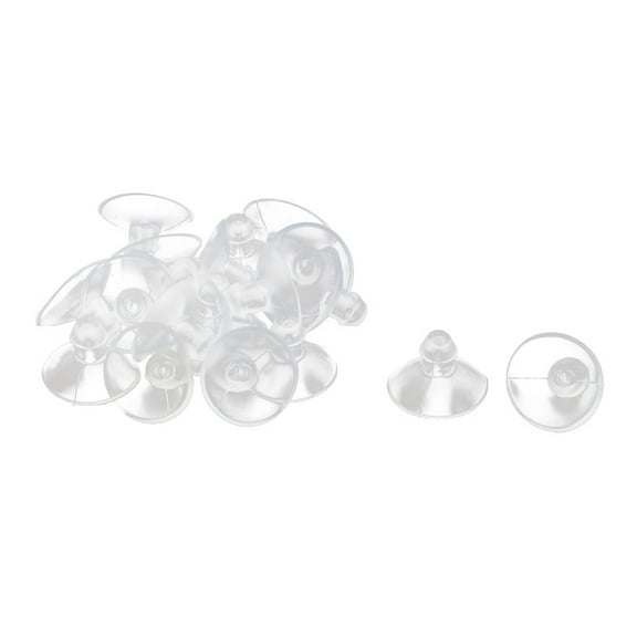 Uxcell Rubber Anti-Collision Table Desk Glass Sucker Hanger Pads Suction Cups 18mm Dia 20 pcs