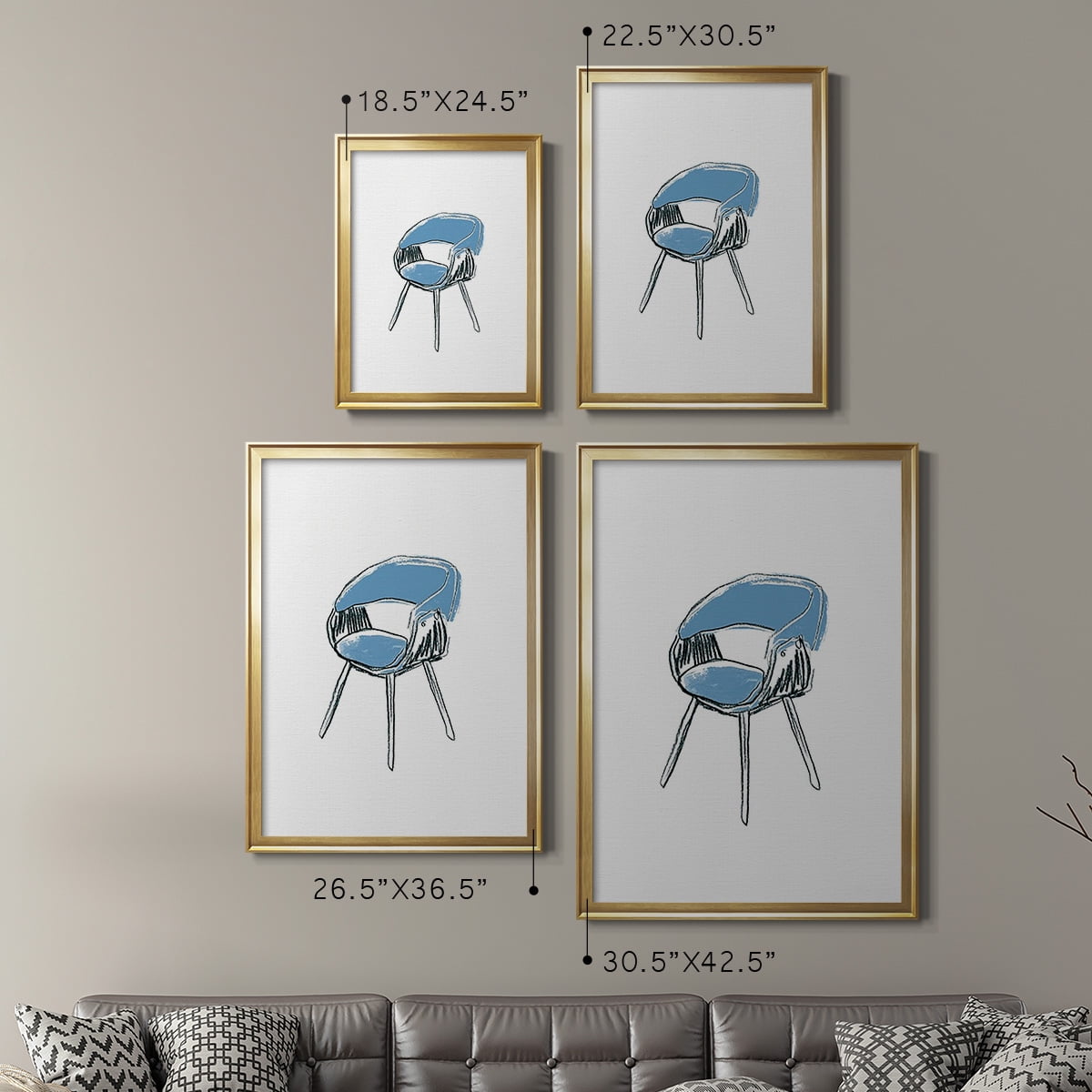 Take a Seat I Premium Framed Print, in Gold, Black, or Silver - Ready to Hang