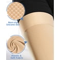 thumbnail image 6 of Ailaka 20-30mmHg Thigh High Footless Compression Socks (1 Pair), Silicone Band Graduated Pressure for Varicose Veins, Edema & Post-Surgery, Men Women, 6 of 8