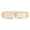 White, variant on Elastic Waist Cincher Woven PP Straw Waist Belt Gold Tone Clasp Closure Adjustable Girdle for Women's Dresses Skirts