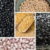 igourmet Bulk Sized Pantry Collection Of 25lb Essential Beans and Rices - Including Chinese Black Rice, Black Turtle Beans, Cranberry Borlotti Beans, Garbanzo Beans and Golden Lentils