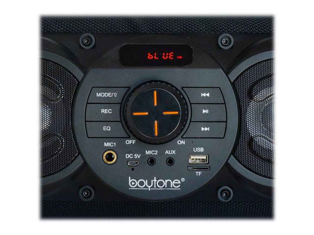 Boytone BT-18RG - Boombox speaker - for portable use - 2.1-channel - 25 Watt - red-orange - image 5 of 5