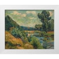thumbnail image 3 of Armand Guillaumin 4x14 White Modern Wood Framed Wall Art Titled - The Banks of the Marne at Charenton, 3 of 5