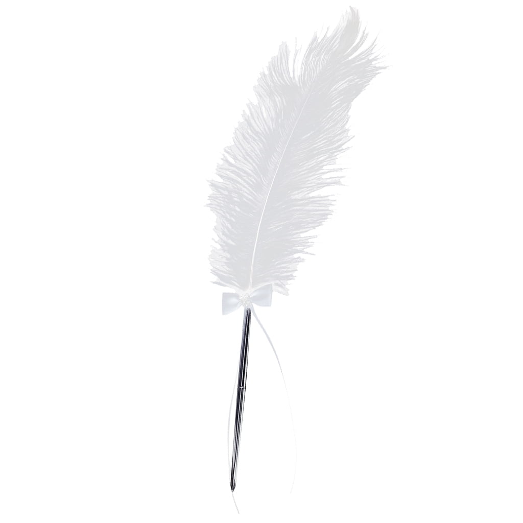 Wedding pen with feather pen