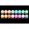 thumbnail image 3 of Kid Universe Moon toy outer space bedroom 3D Globe Touch Lamp remote 8 in., 3 of 8