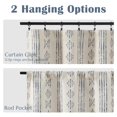 thumbnail image 4 of Cortinas Jinchan 61 cm x 24" Opacas Boho Térmicas 2 Paneles, 4 of 9