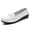 White, variant on CHICVOMEY Loafers & Slip-Ons for Women Men Rubber Sole Lightweight Non Slip Slip on Nurse Shoes Comfortable Flats for Everyday Work Office Unisex