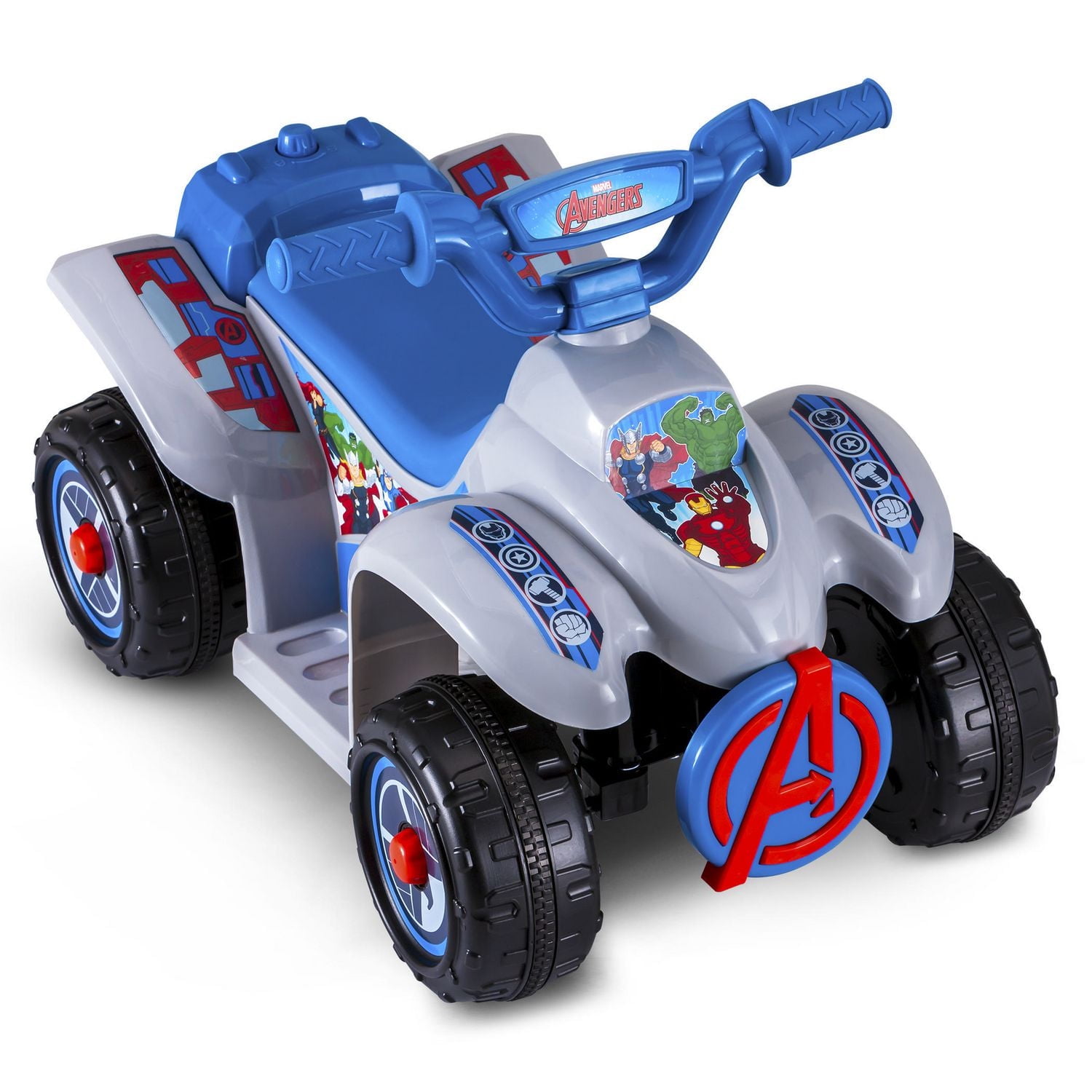 Quad électrique Avengers de Marvel par KidTrax pour bambins de volts