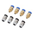 thumbnail image 4 of 2 tubos de teflón de PTFE (1 metro) + 4 conectores rápidos pc4 - M6 + 4 conectores neumáticos rectos pc4 - M10 impulsados para la conexión de filamento de 1,75 mm para impresoras 3D, 4 of 5