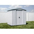 thumbnail image 1 of Arrow Classic Steel Storage Shed, 6x5, Gris pâle, 1 of 9