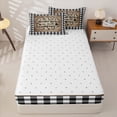 thumbnail image 4 of Erosebridal Country Camping Tree Zipper Twin Comforter Sets with Fitted Sheet and 2 Pillowcases,Rustic Farmhouse Cabin Zipper Bedding Set For Boys,Reversible,4 Pieces, 4 of 7