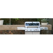 Monument Grills Mesa 4-Burner Stainless Steel Propane Gas Grill with Clear View Lid, Side Burner, LED Controls