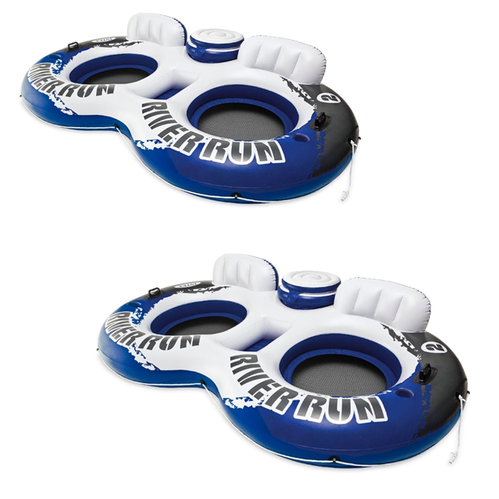 Intex River Run II 2 Person Water Tube Float with Cooler 58837EP for sale online 
