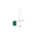 thumbnail image 4 of 1.80 Carat (Ctw) Lab-Created Emerald Octagon Solitaire Stud Earrings in Sterling Silver for Women, 4 of 5