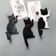 thumbnail image 4 of 7 unids lindo creativo multifunción gato de montaje en pared de la pared de gancho for el refrigerador pegatina de frigorífico Decoración de la red de la red gancho colgante, 4 of 6