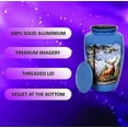 thumbnail image 6 of RUZIOON Grazing Deer Cremation Urn, Adult Urns for Ashes - Adult Funeral Urn Handcrafted - Affordable Urn for Ashes (Adult (200 lbs) – 10.5 x 6 “, (Large/Adult Urn) with Nice Velvet Bag, 6 of 6