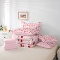 thumbnail image 6 of Manfei Girls Western Cowgirl Twin Bedding Sets 7-Piece,Dreamy Princess Bedding Comforter Set Microfiber,Kawaii Bow Boots Hats Breathable Sheet Sets,Super Cozy Room Decor,Reversible, 6 of 8